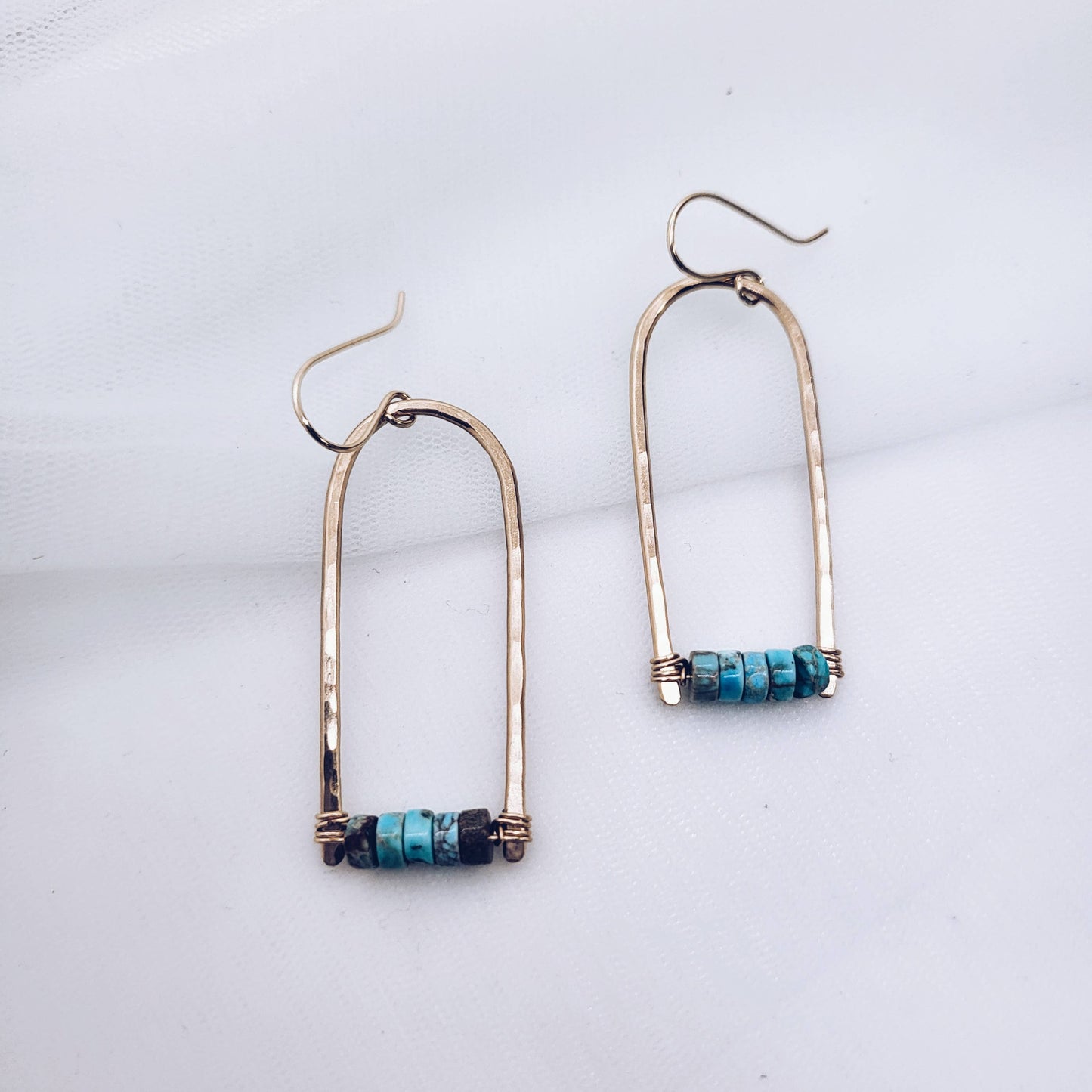 Handmade jewelry turquoise earrings