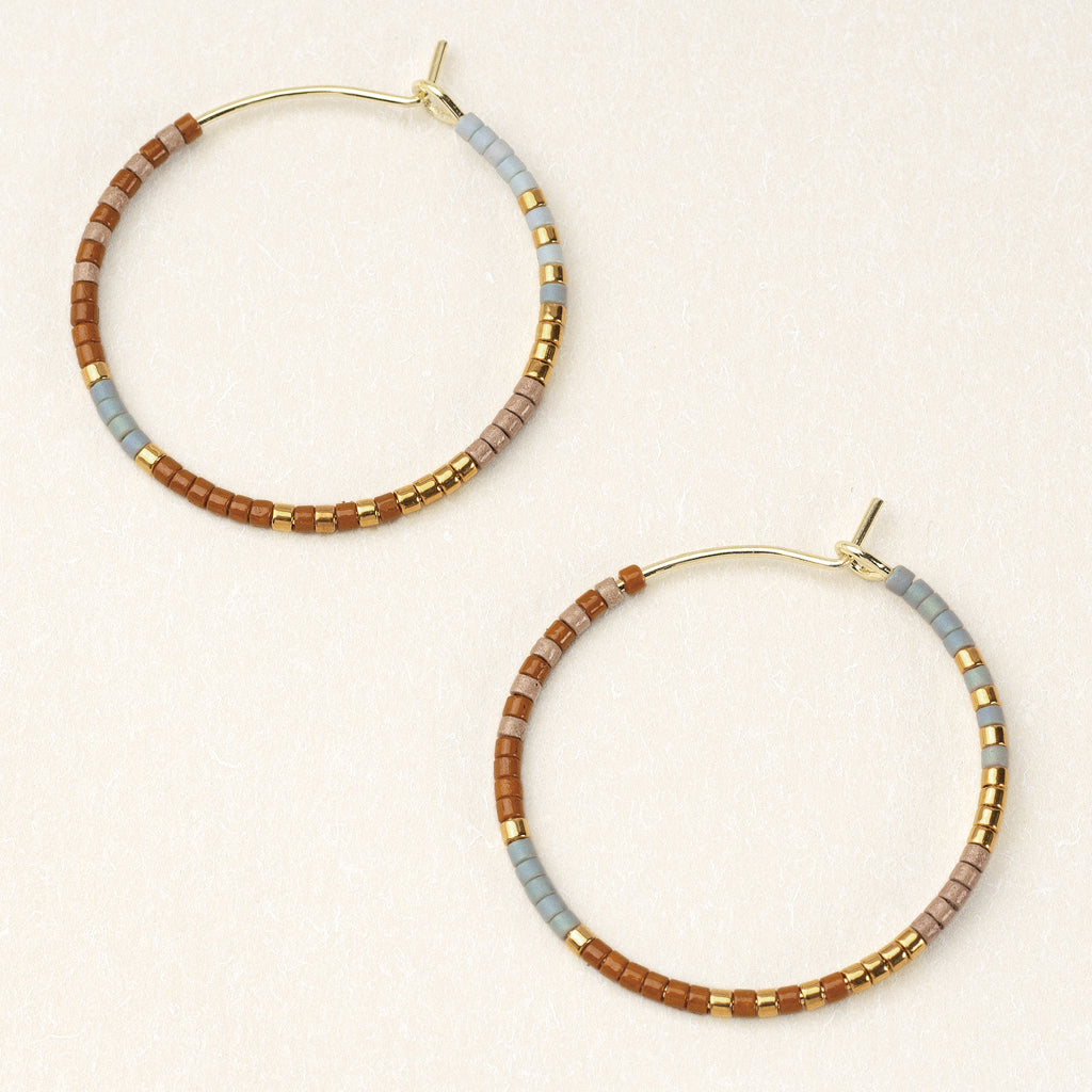 Scout Chomacolor Miyuki Small Hoop- Desert Multi/Gold