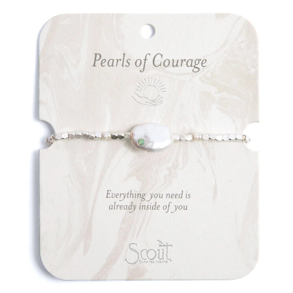 Pearl Affirmation Bracelet- Scout Curated Wears