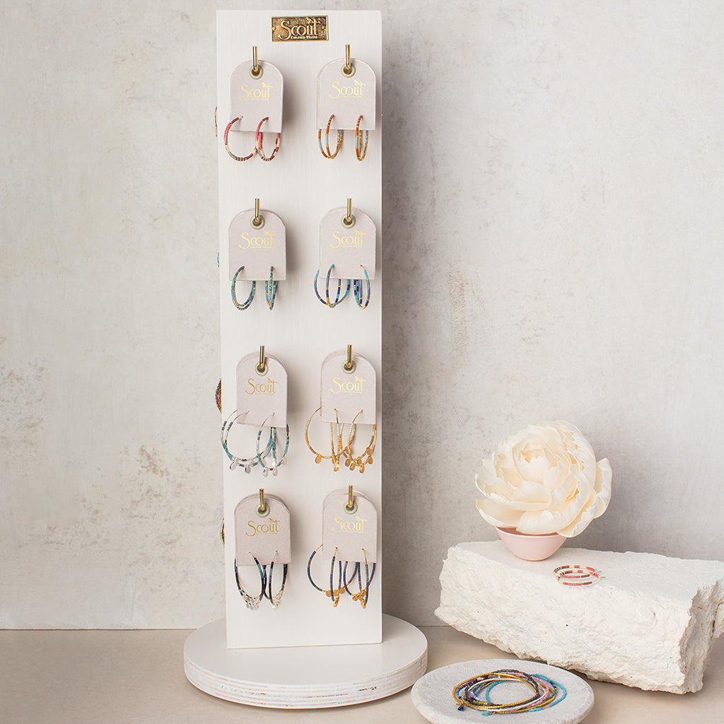 Scout Chomacolor Miyuki Small Hoop- Desert Multi/Gold