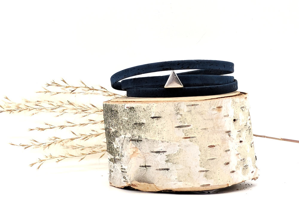 Elisabetta Triple Wrap Cork Bracelet - Small