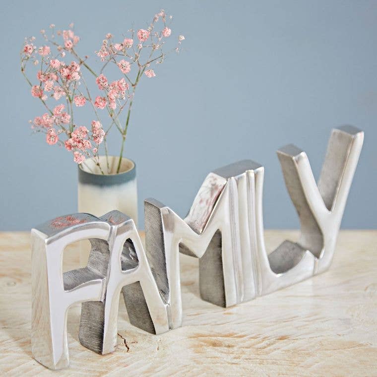 Recycled Metal FAMILY Sign