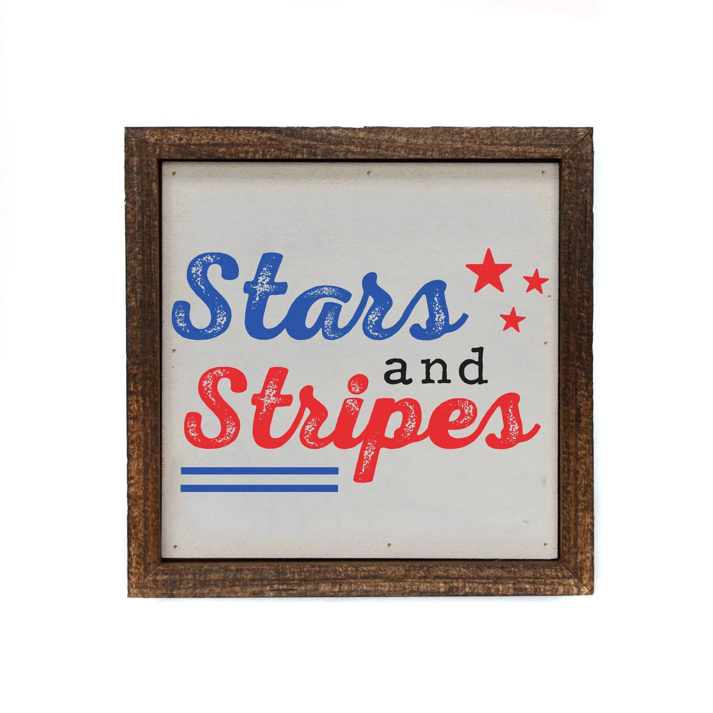 Sign: Stars And Stripes 6x6