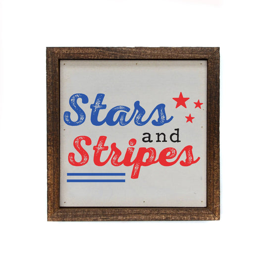 Sign: Stars And Stripes 6x6