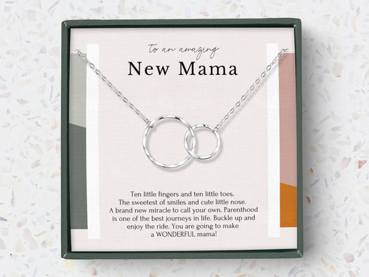 New Mom Circles Necklace