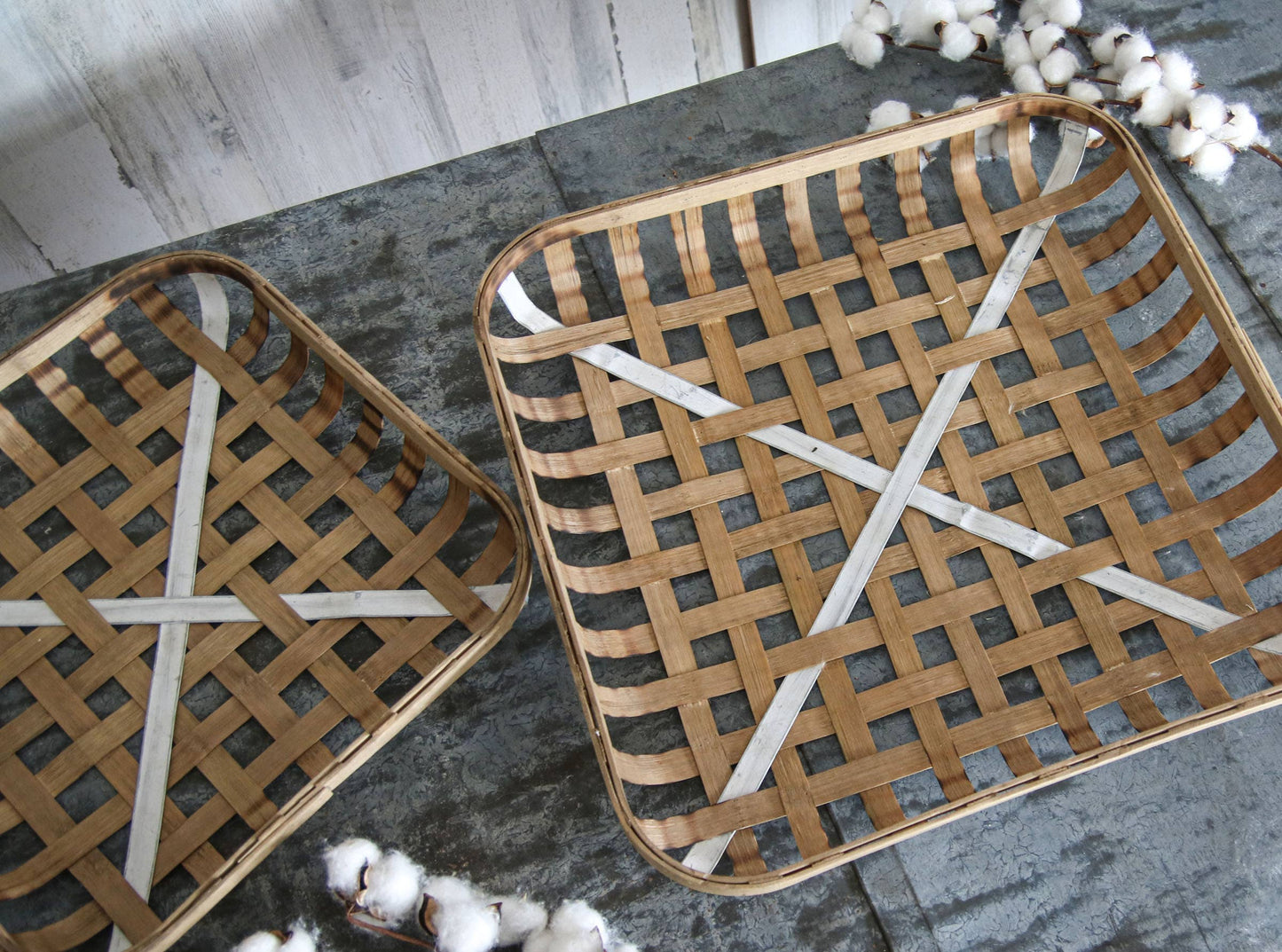 Gabe Tobacco Baskets - set of 2