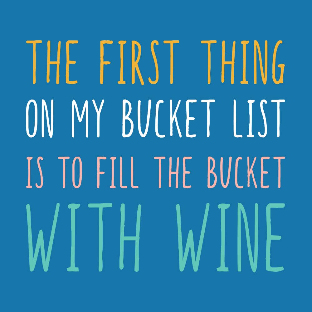 Cocktail Napkins l The First Thing On My Bucket List - 20ct