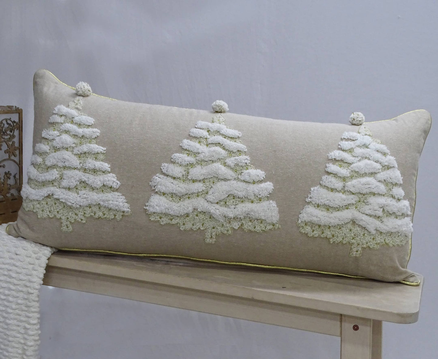 Chicos Home 14" x 30" Christmas Tree Throw Pillow for couch