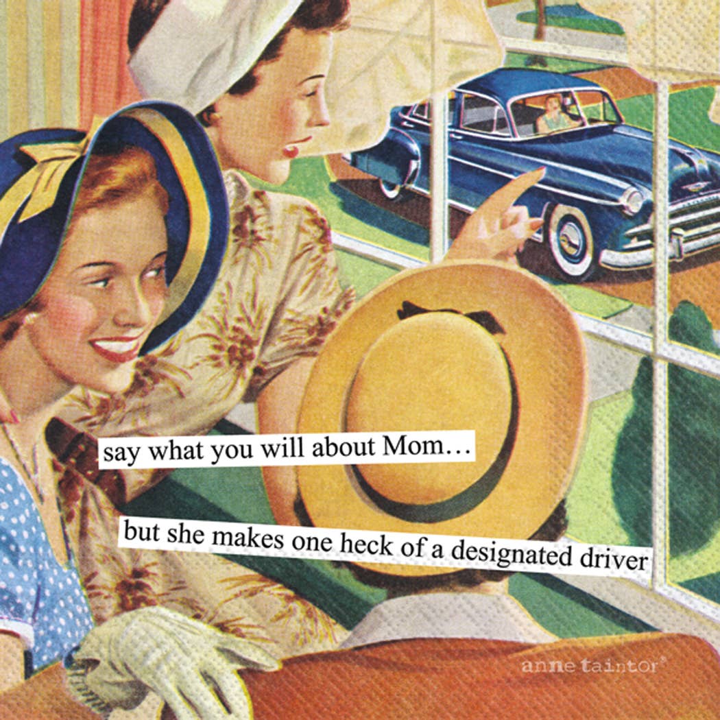 Anne Taintor - Designated Driver Paper Cocktail Napkin
