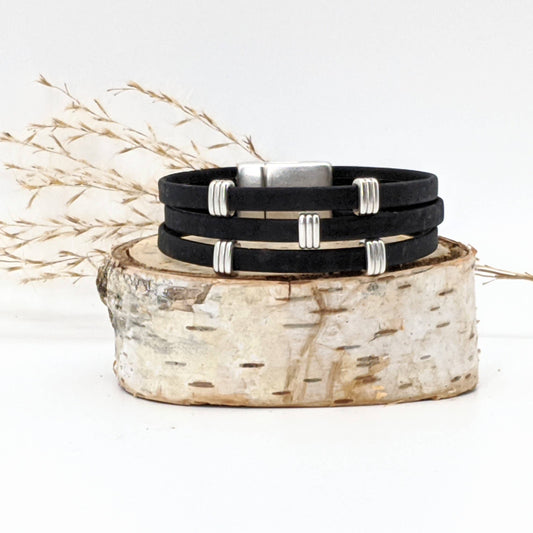 Elisabetta Trio Cork Bracelet