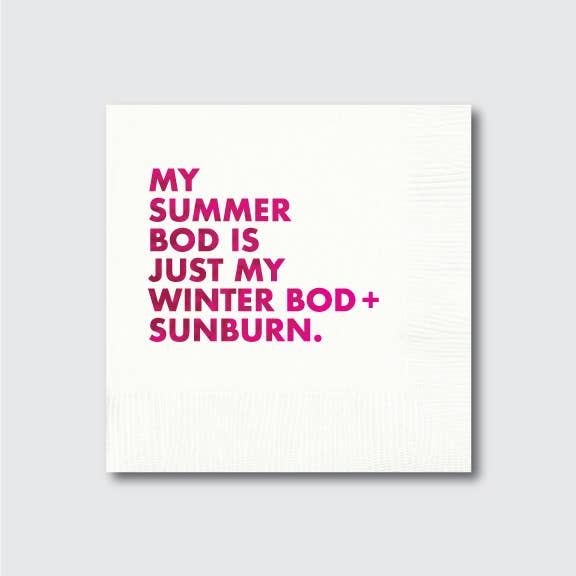 Summer Bod Cocktail Napkin