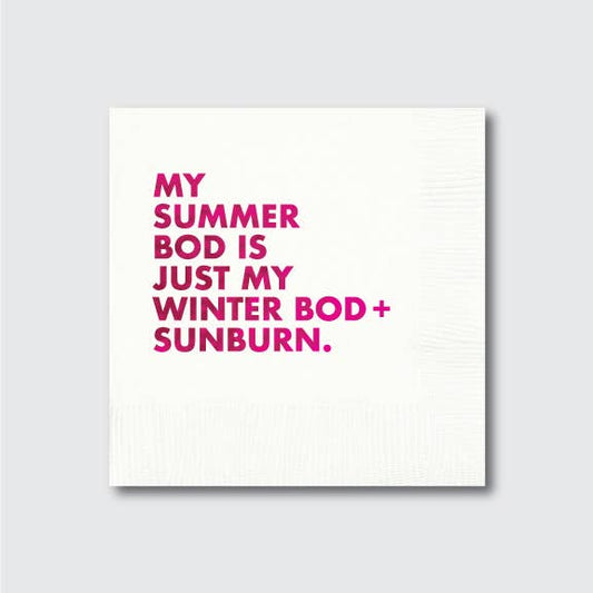 Summer Bod Cocktail Napkin