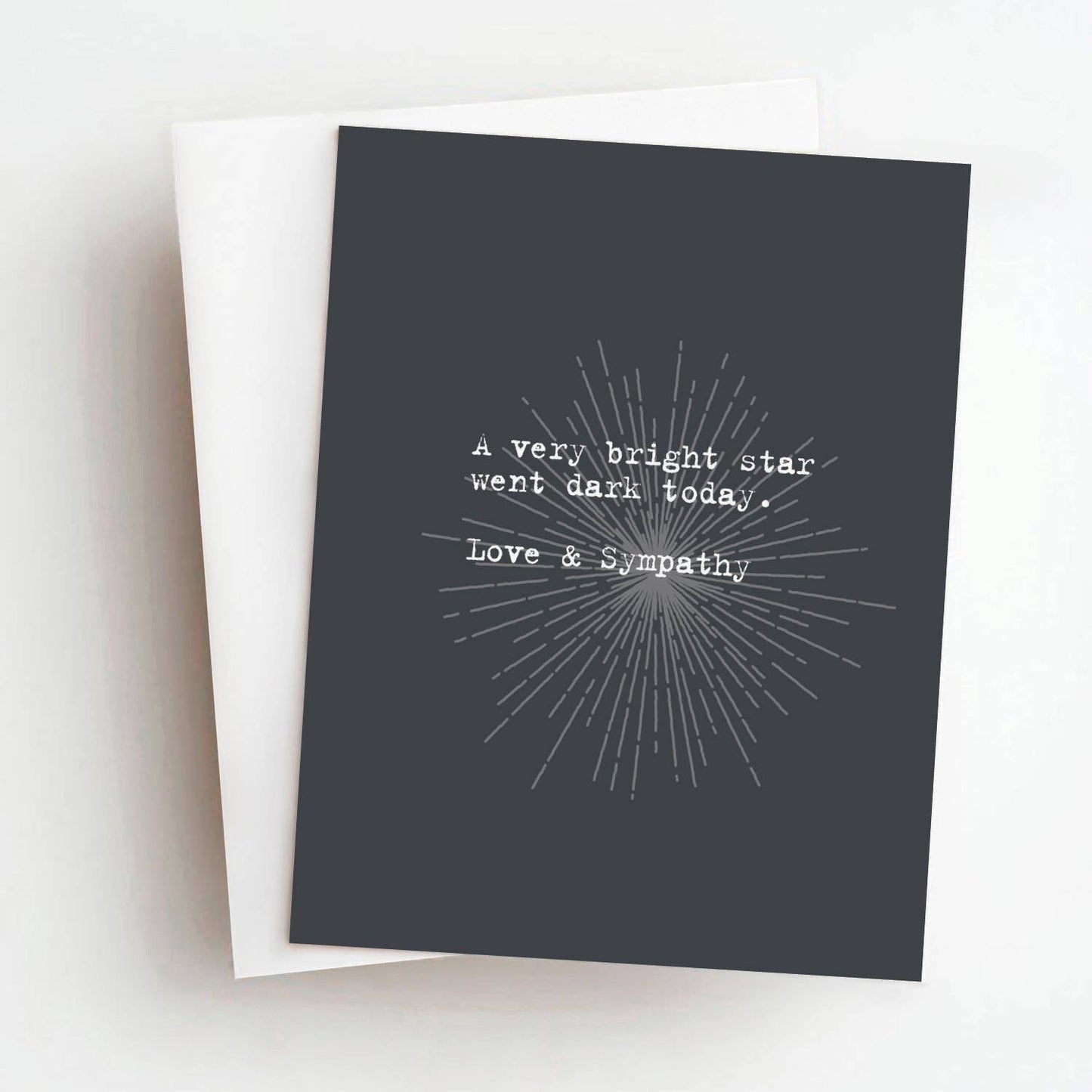 Star Went Dark Sympathy Greeting Card