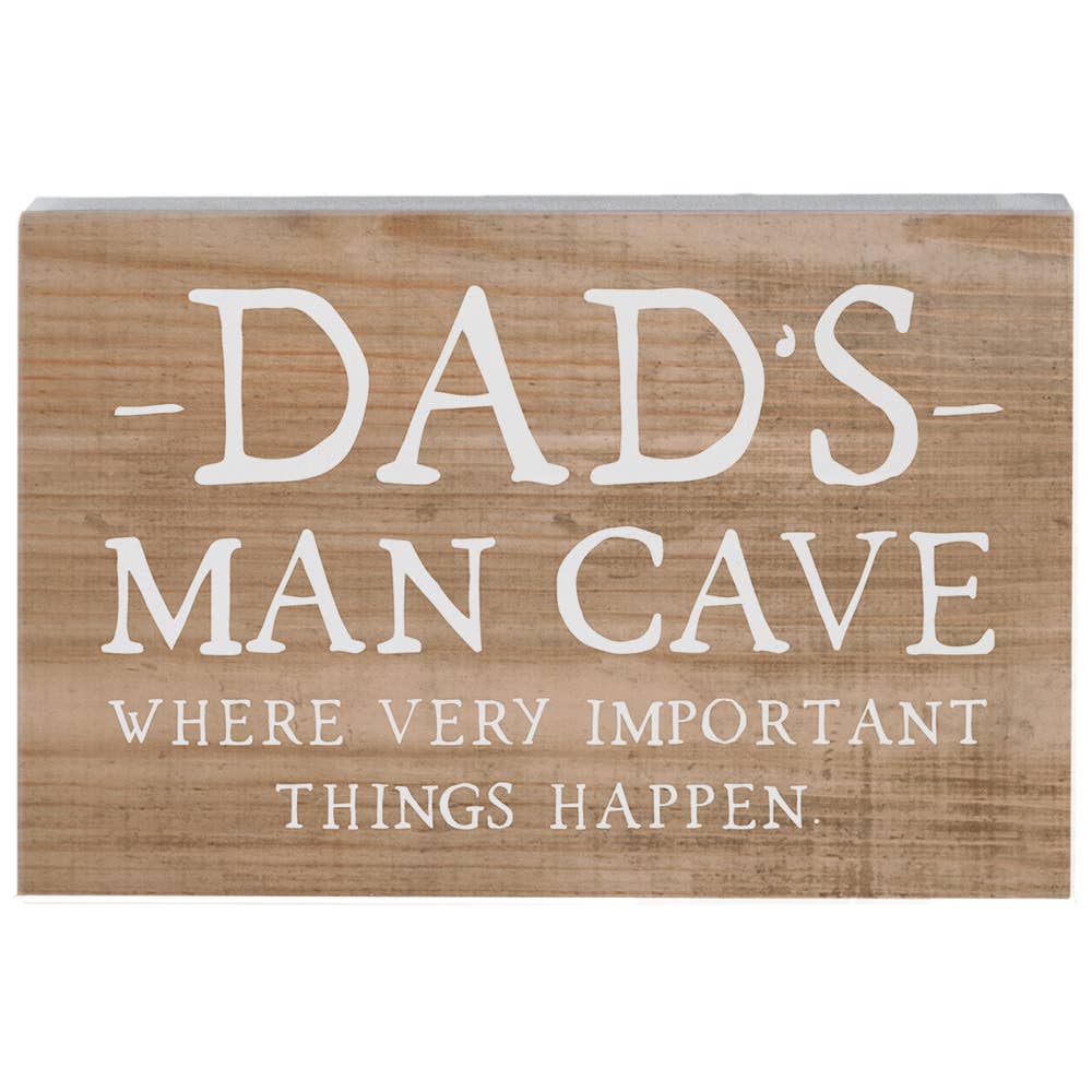 Dad's Man Cave - Small Talk Rectangle