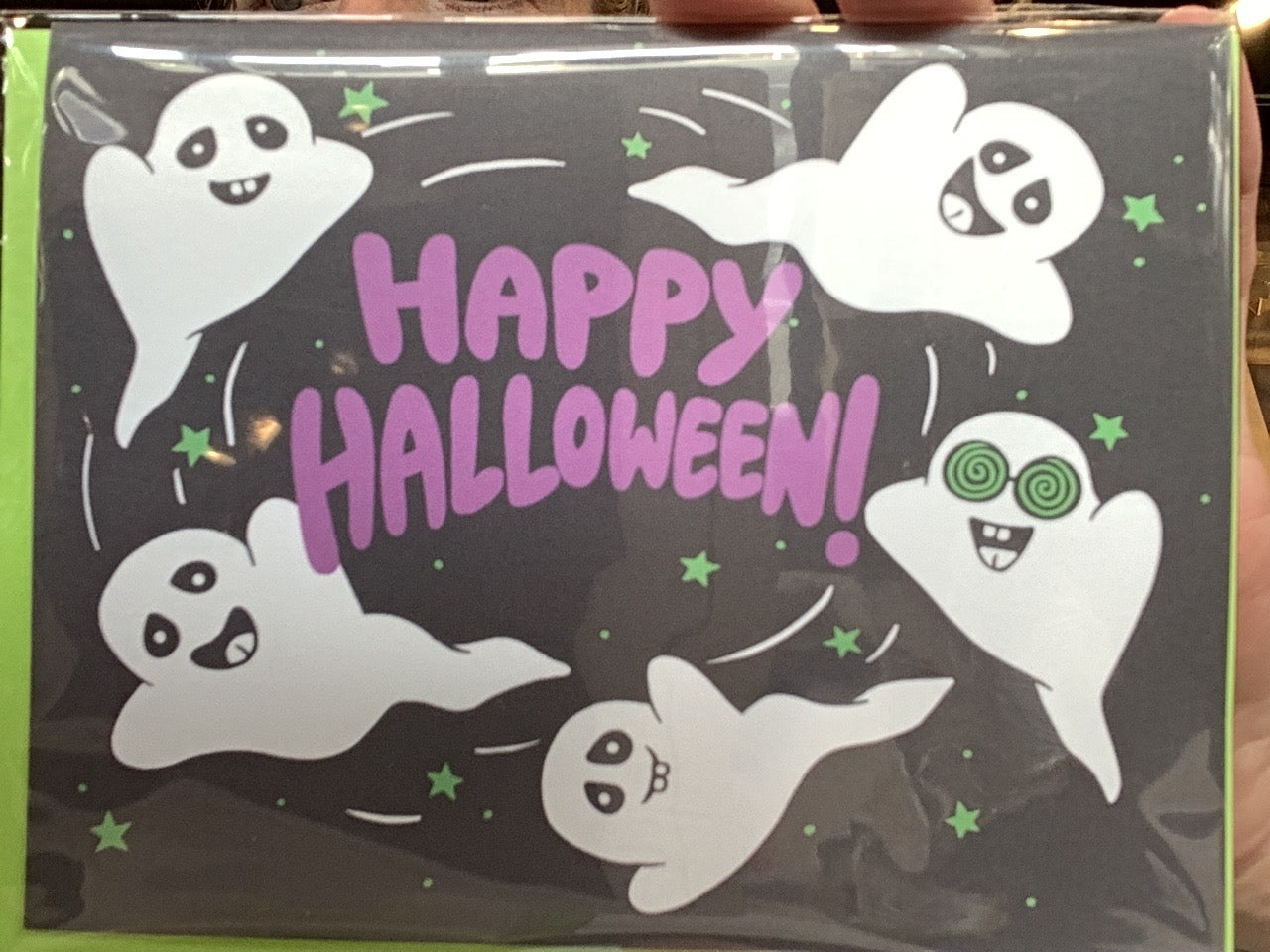 Halloween Greeting Card - Ghost, Happy Halloween