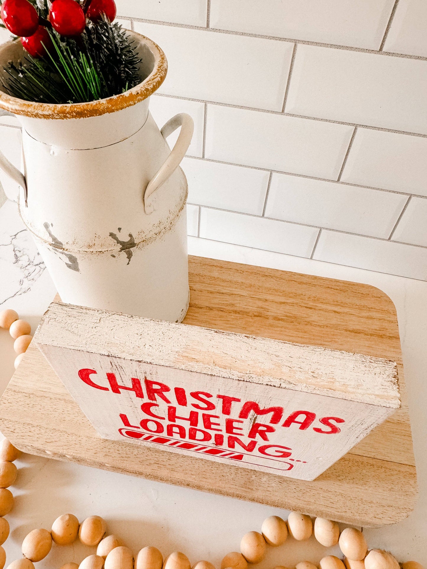 Christmas Cheer Loading Wood Sign