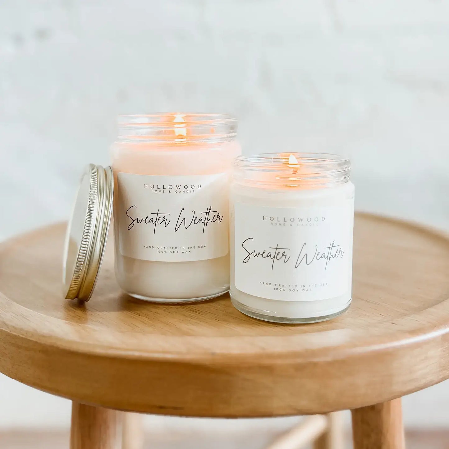 SWEATER WEATHER |FALL & HOLIDAY CANDLE | 100% SOY WAX | 8 OZ