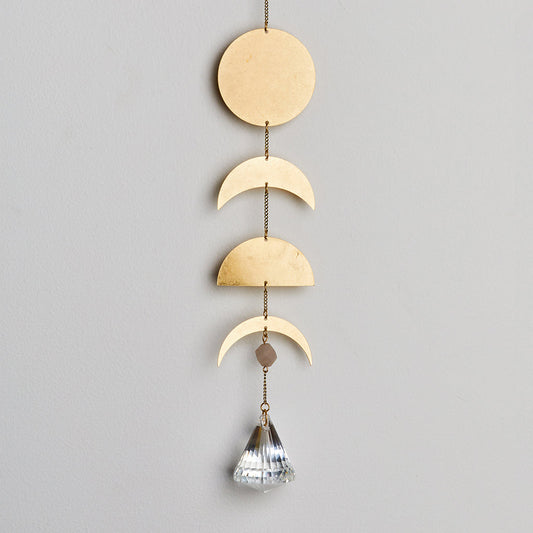 Scout Suncatcher- Moon Phase/Moonstone