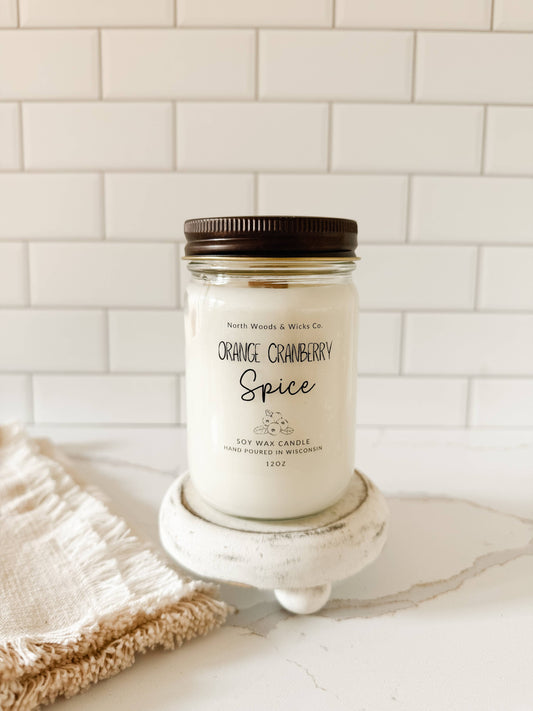 Orange Cranberry Spice 12oz Candle