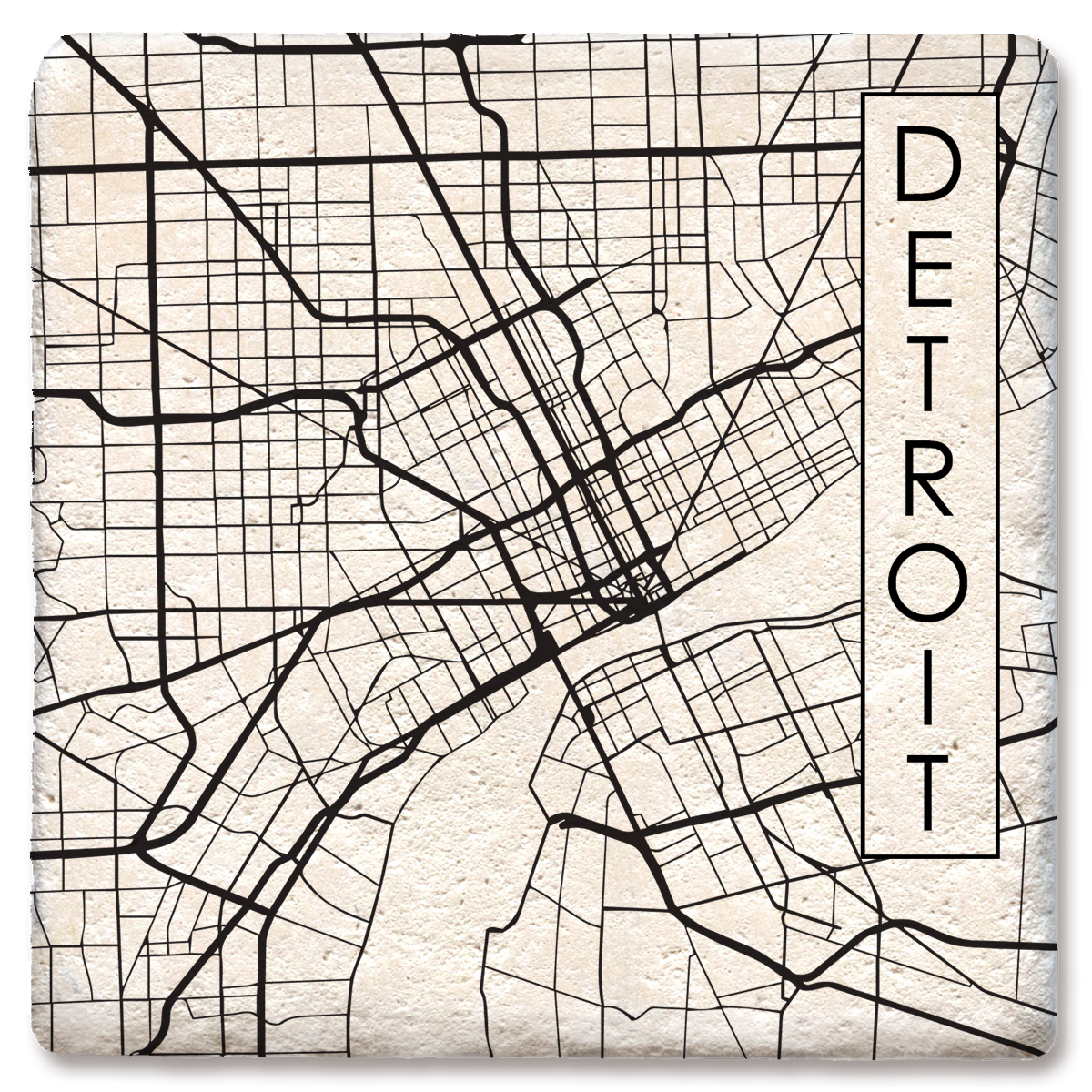 Street Map Coaster - Hampden, Wilbraham, East Longmeadow