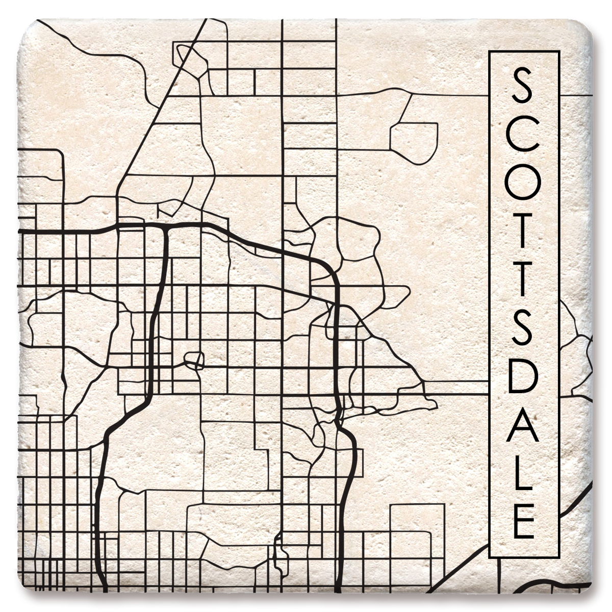 Street Map Coaster - Hampden, Wilbraham, East Longmeadow