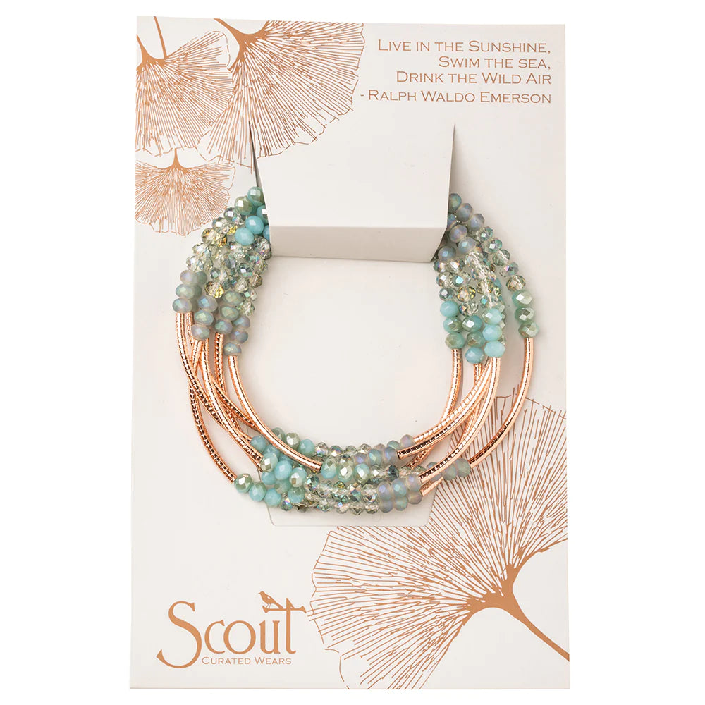 Scout Wrap Bracelet/Necklace- Neptune/Rose Gold