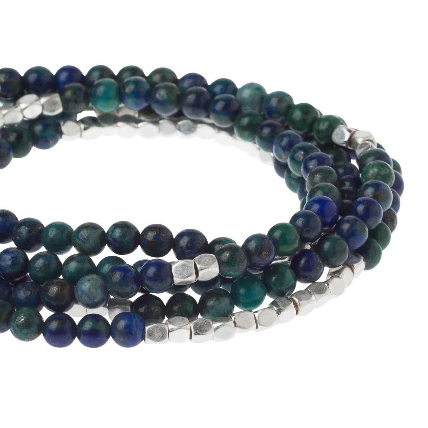 Stone Wrap Bracelet/Necklace Azurite