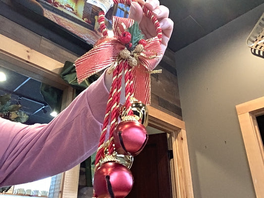 Christmas door hanger bells