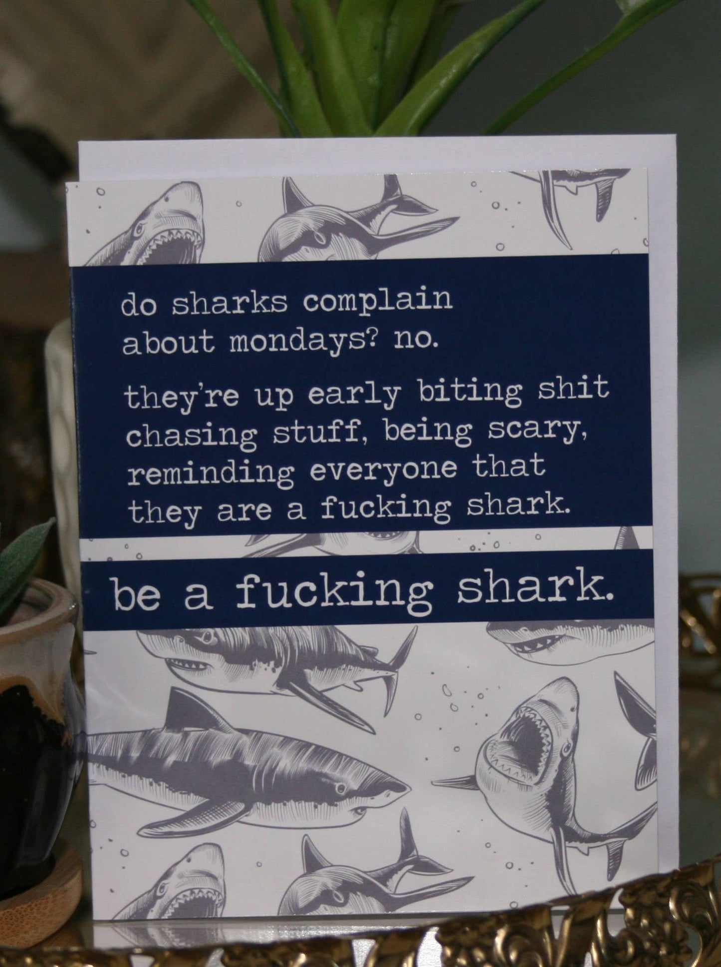 Be A Shark Greeting Card