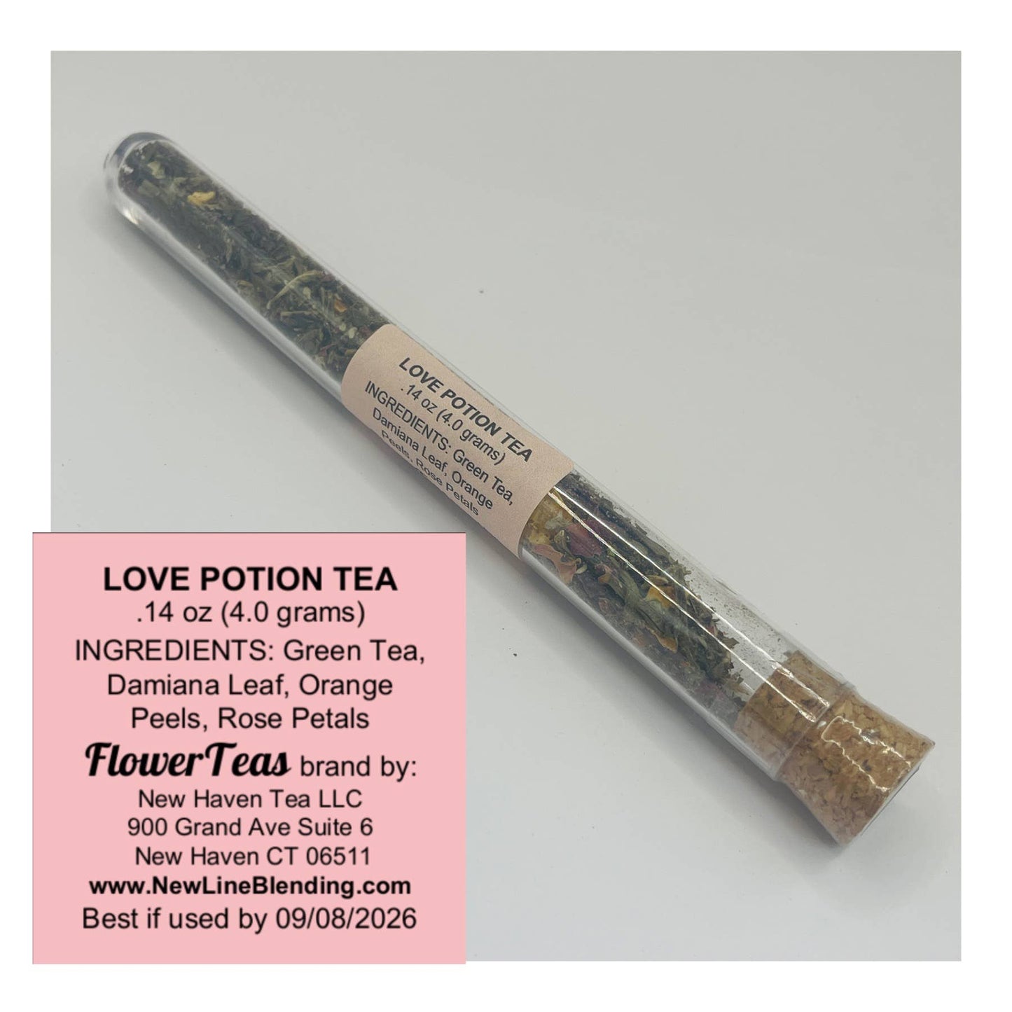Loose Leaf Tea or Matcha in Test Tube -No Calorie Eye Candy!: Pomegranite Mojito