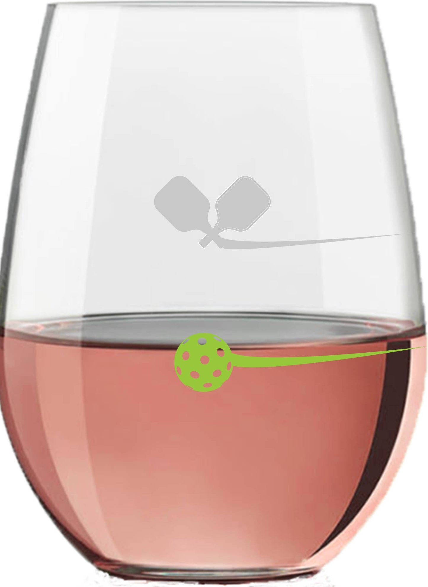 Pickleball Wine Glass | Stemless | Unique Gift | Pickleball