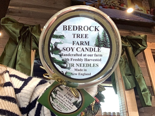 Bedrock Tree Farm Soy Candle Fir Needles 12 oz