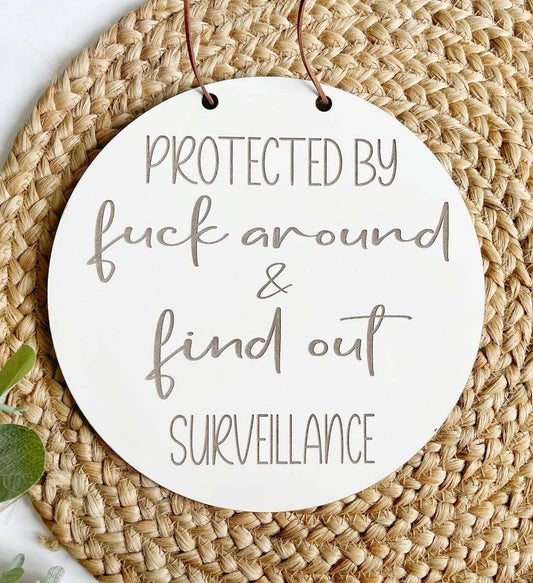 Protected by f*ck around & find out surveillance sign