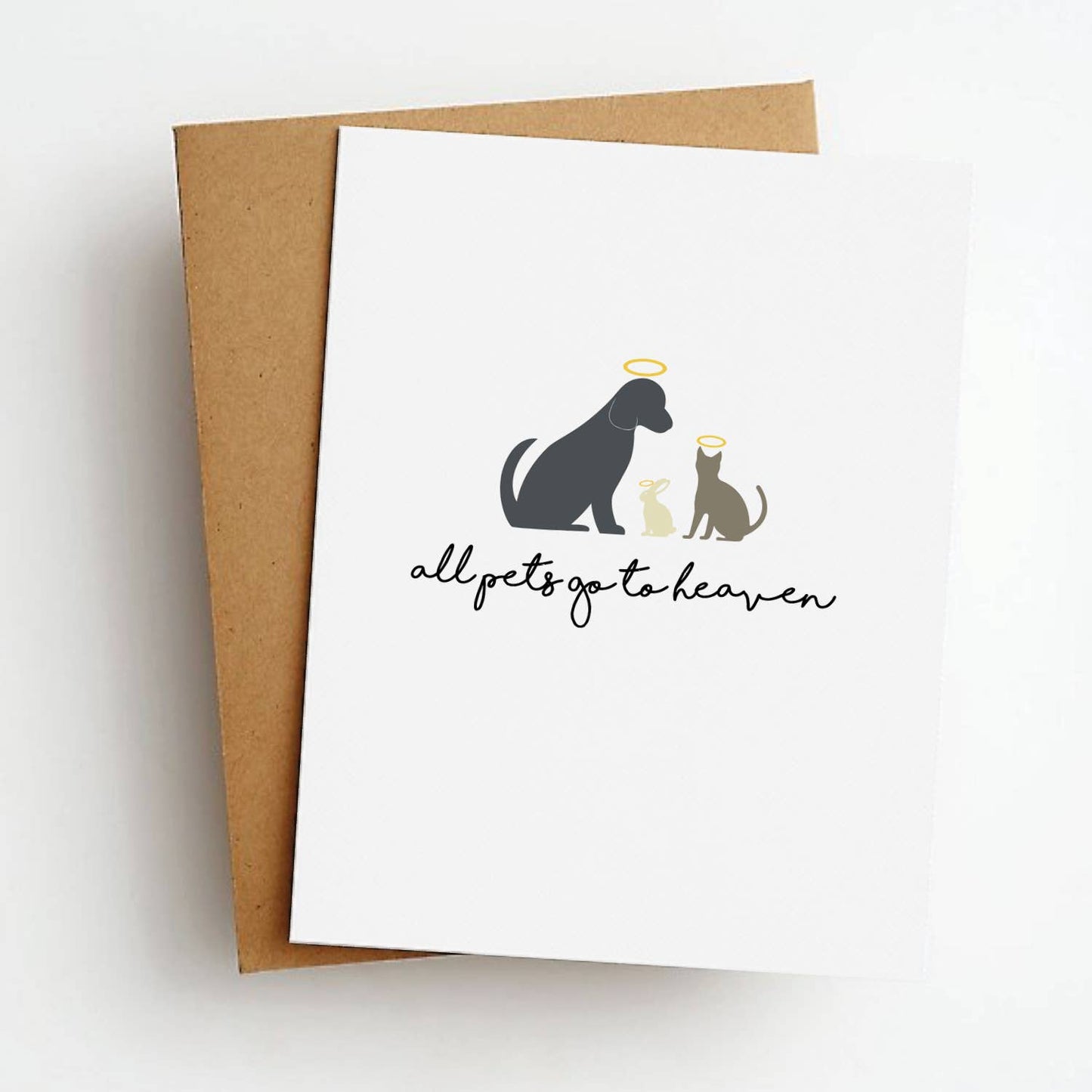 Pets Heaven Sympathy Greeting Card