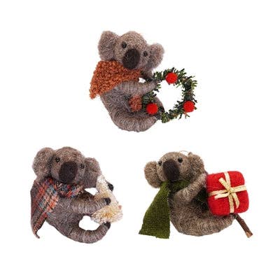 Felt Koala Ornaments