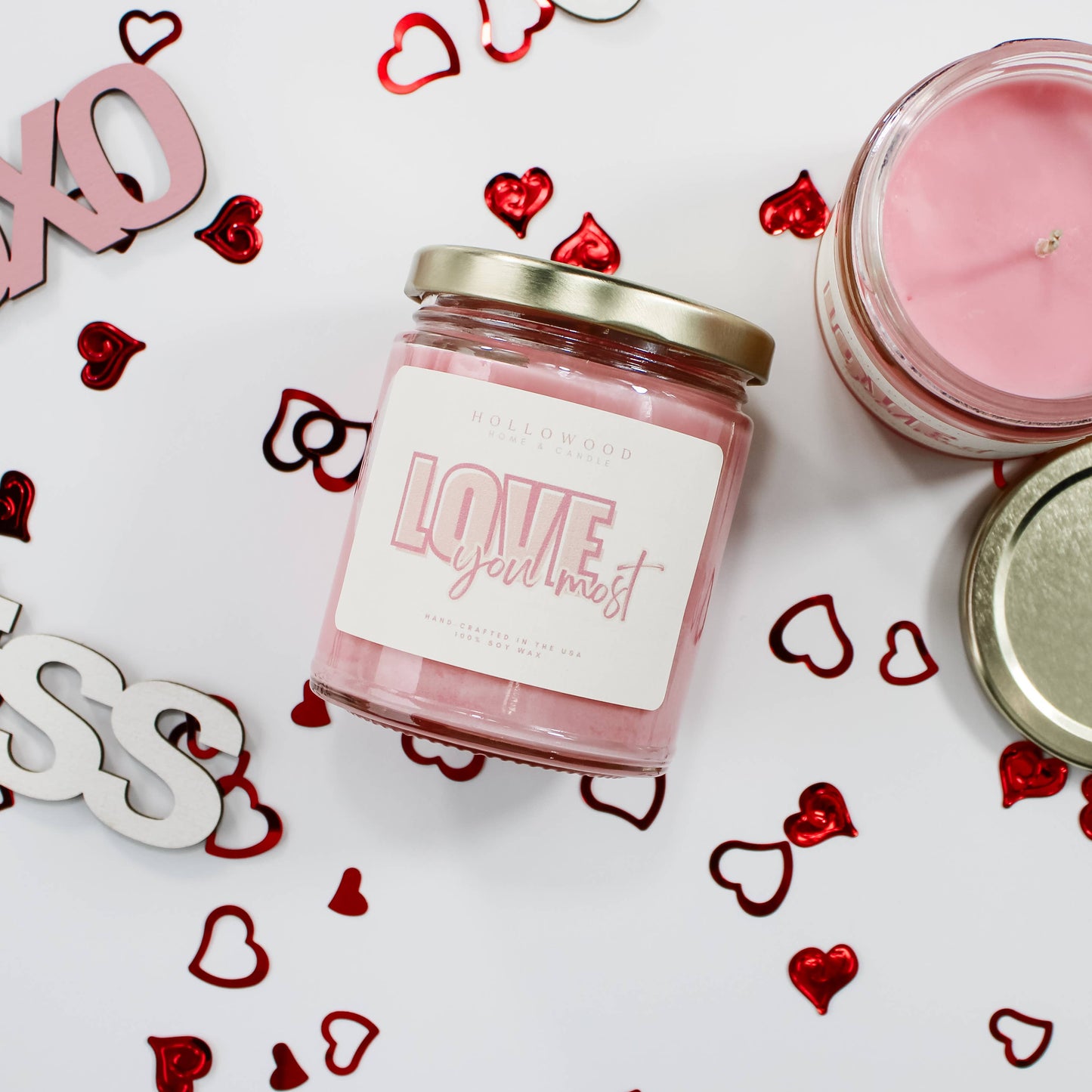 LOVE YOU MOST | VALENTINE | 8 OUNCE SOY CANDLE