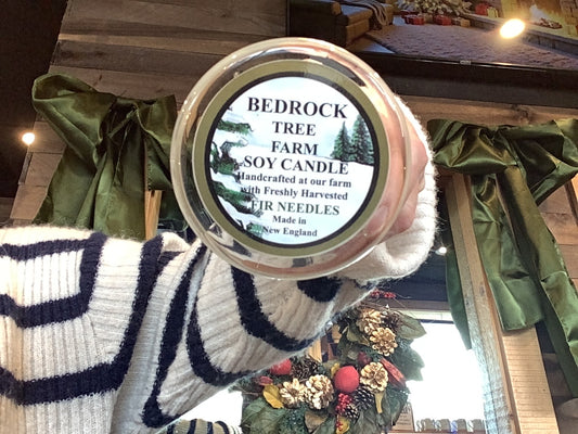 Bedrock Tree Farm Soy Candle Fir Needles 8 oz