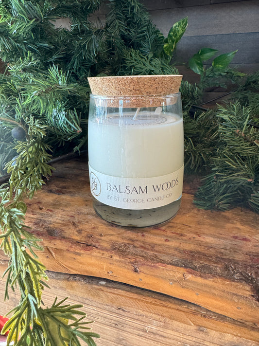 St George Coconut Wax Candle - Balsam Woods