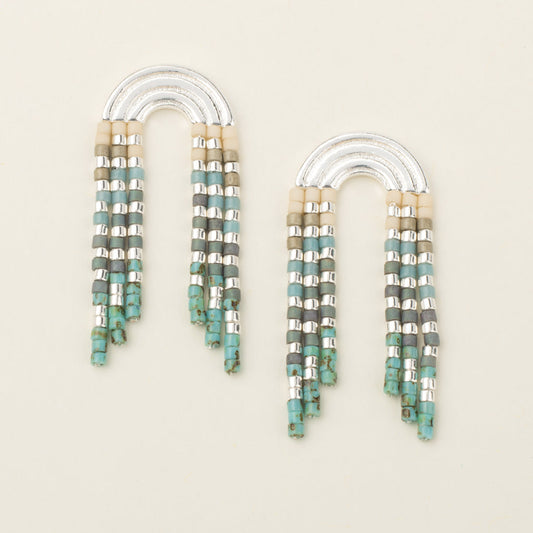 Scout Chromacolor Thread Earring- Turquoise Multi/Silver