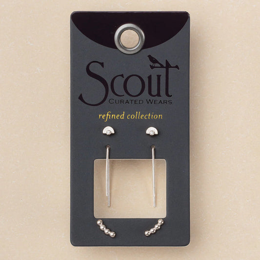 Refined Earring Trios- Scout Curated Wears