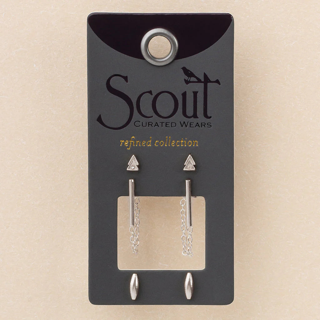 Refined Earring Trios- Scout Curated Wears