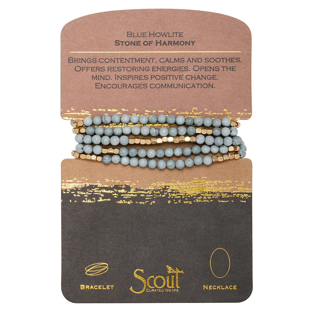 Scout Stone Wrap - Stone of Harmony: Blue Howlite