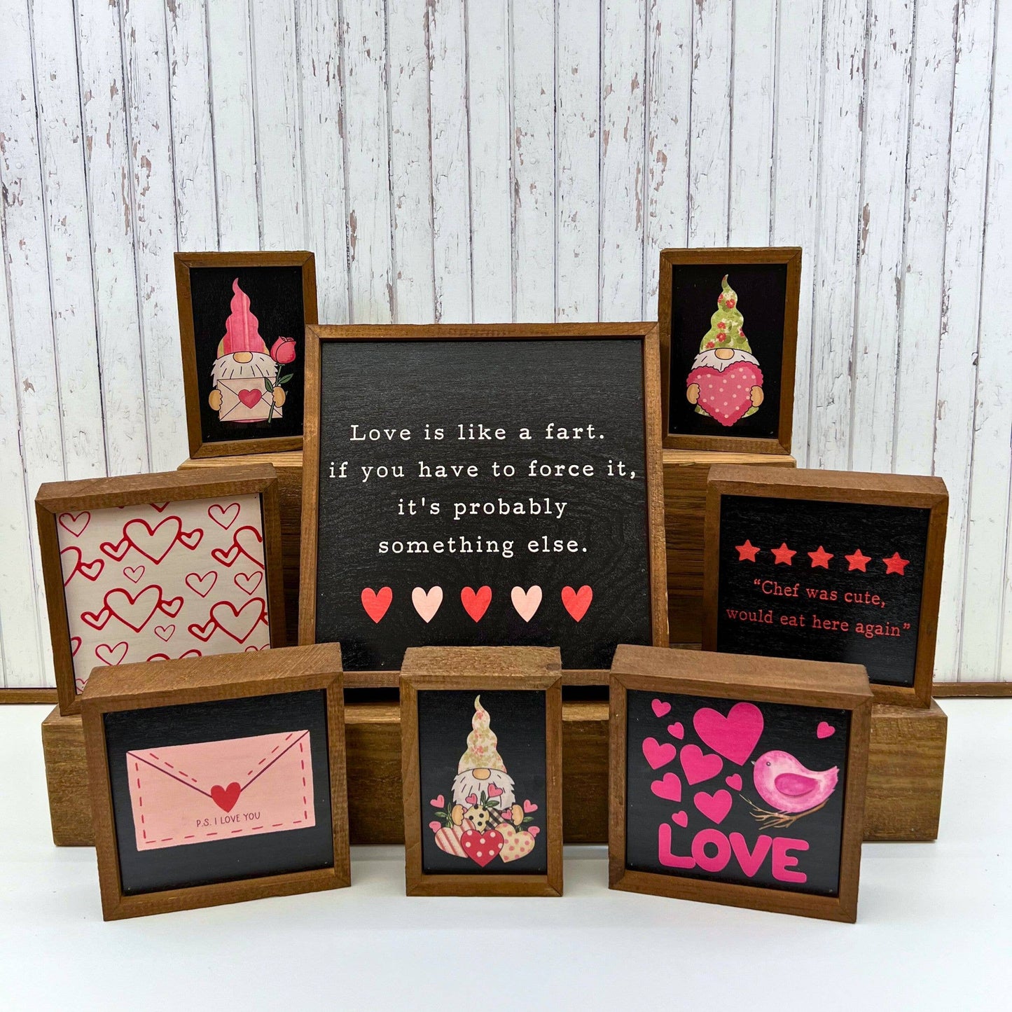 10x10 Love Is Like A Fart Valentine's Day Home Decor Signs