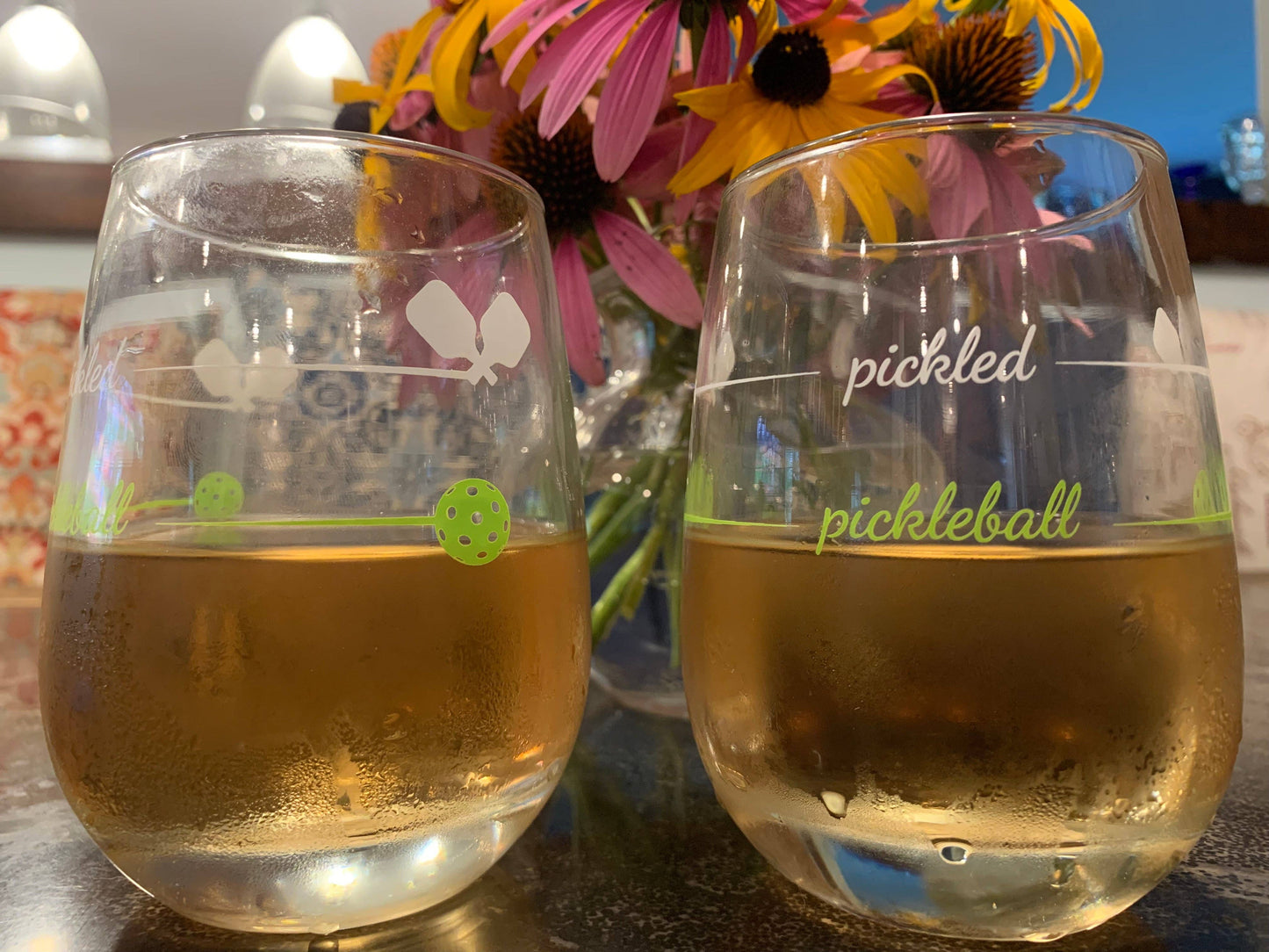 Pickleball Wine Glass | Stemless | Unique Gift | Pickleball