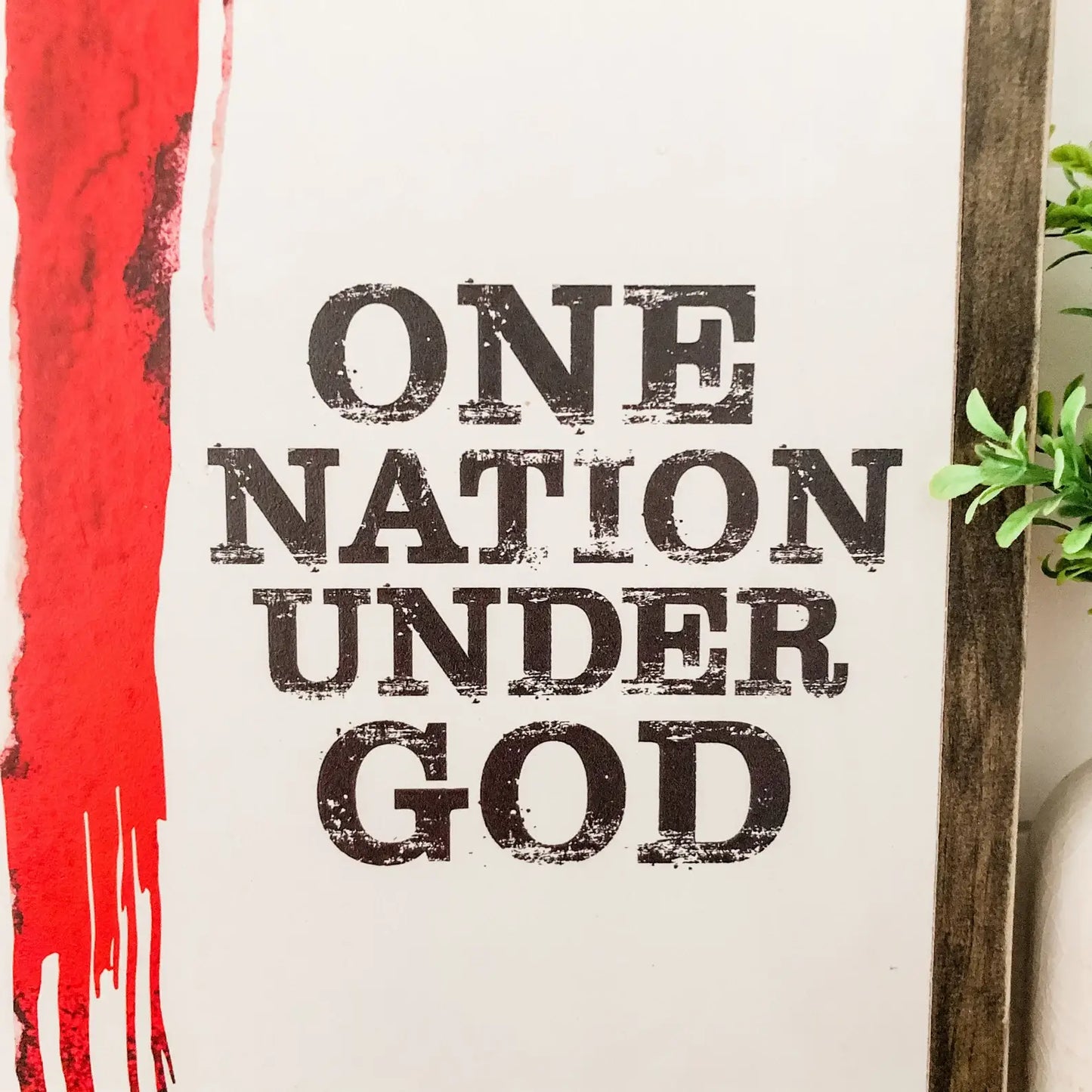 One Nation Under God Flag Sign