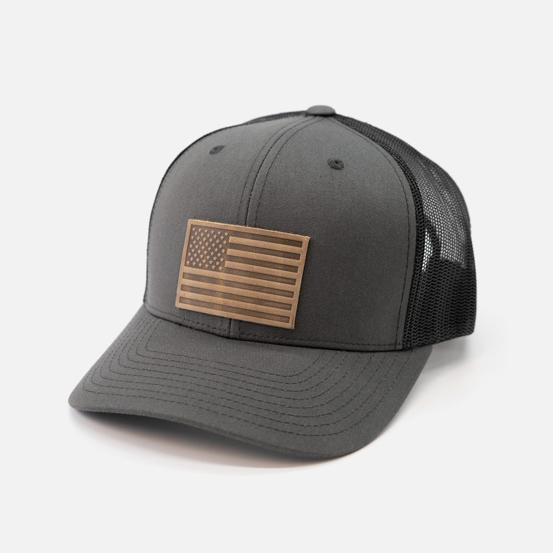 Range Leather Co. Hat: American Flag