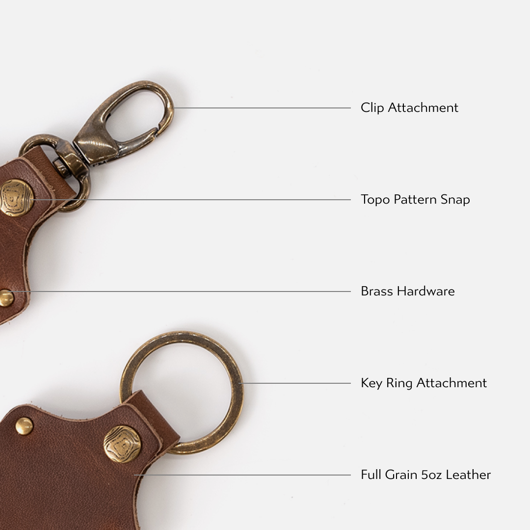 AirTag Case: Key Ring / Natural