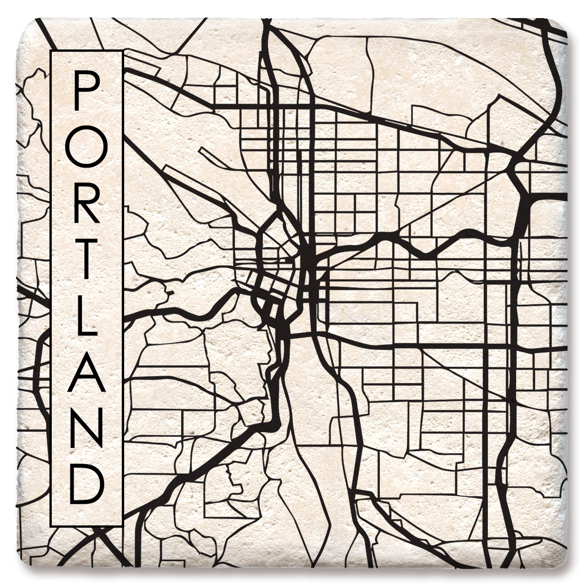 Street Map Coaster - Hampden, Wilbraham, East Longmeadow