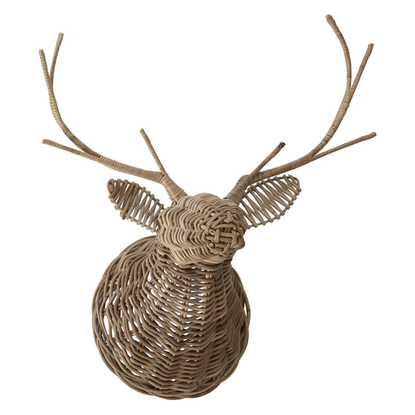 Rattan Reindeer Wall Mount