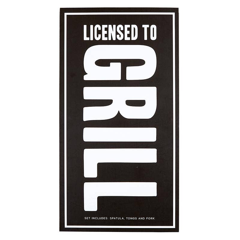 Licensed to Grill BBQ Tools Book Set